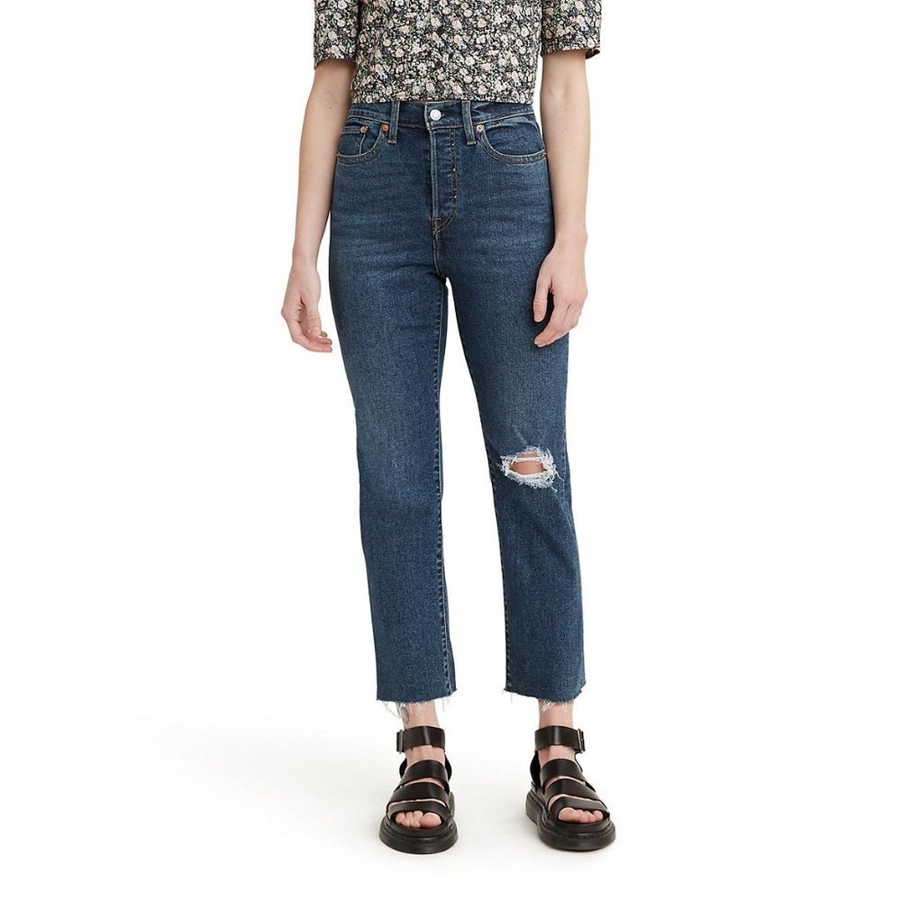 Women's Levi's High-Rise Straight Ankle Jeans Color: Queen Of The Meadow